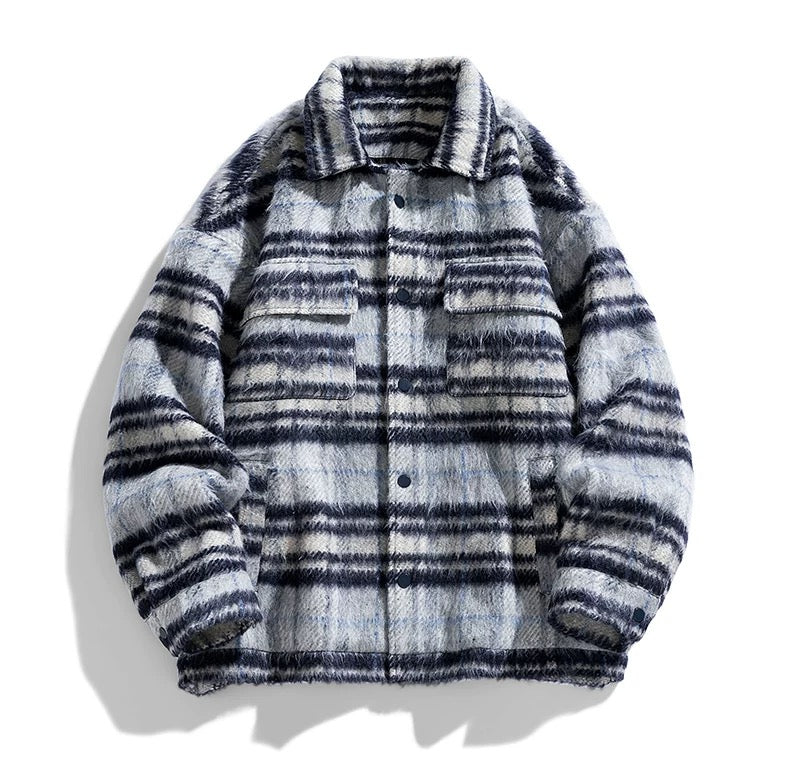 STRIPED SHIRT JACKET