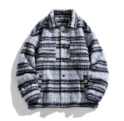 STRIPED SHIRT JACKET