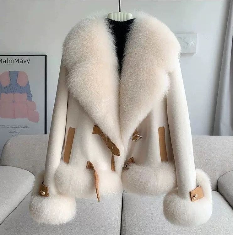 FUR COLLAR JACKET