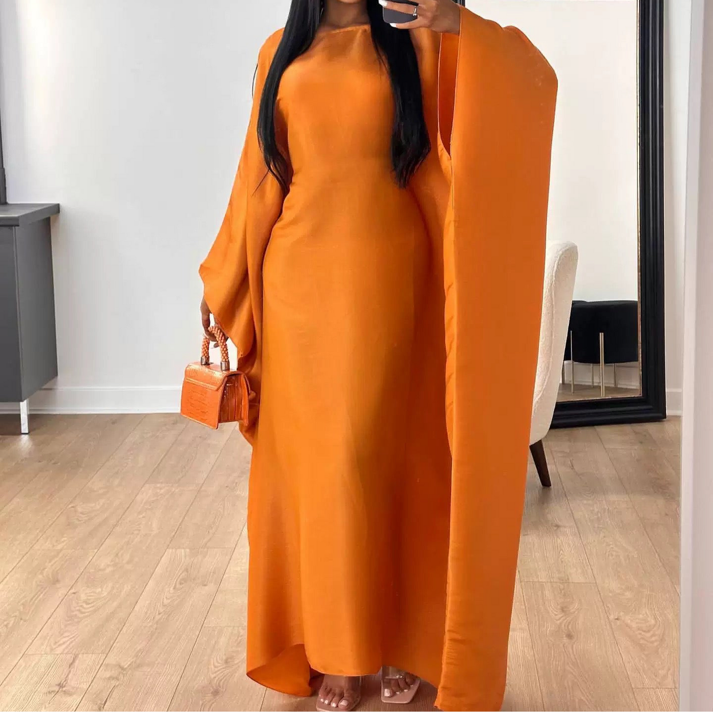 "SATIN NIGHTS" ABAYA