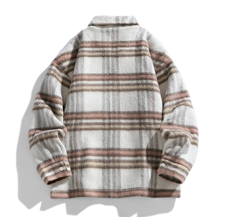 STRIPED SHIRT JACKET
