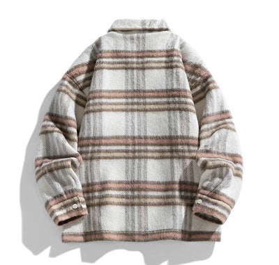 STRIPED SHIRT JACKET