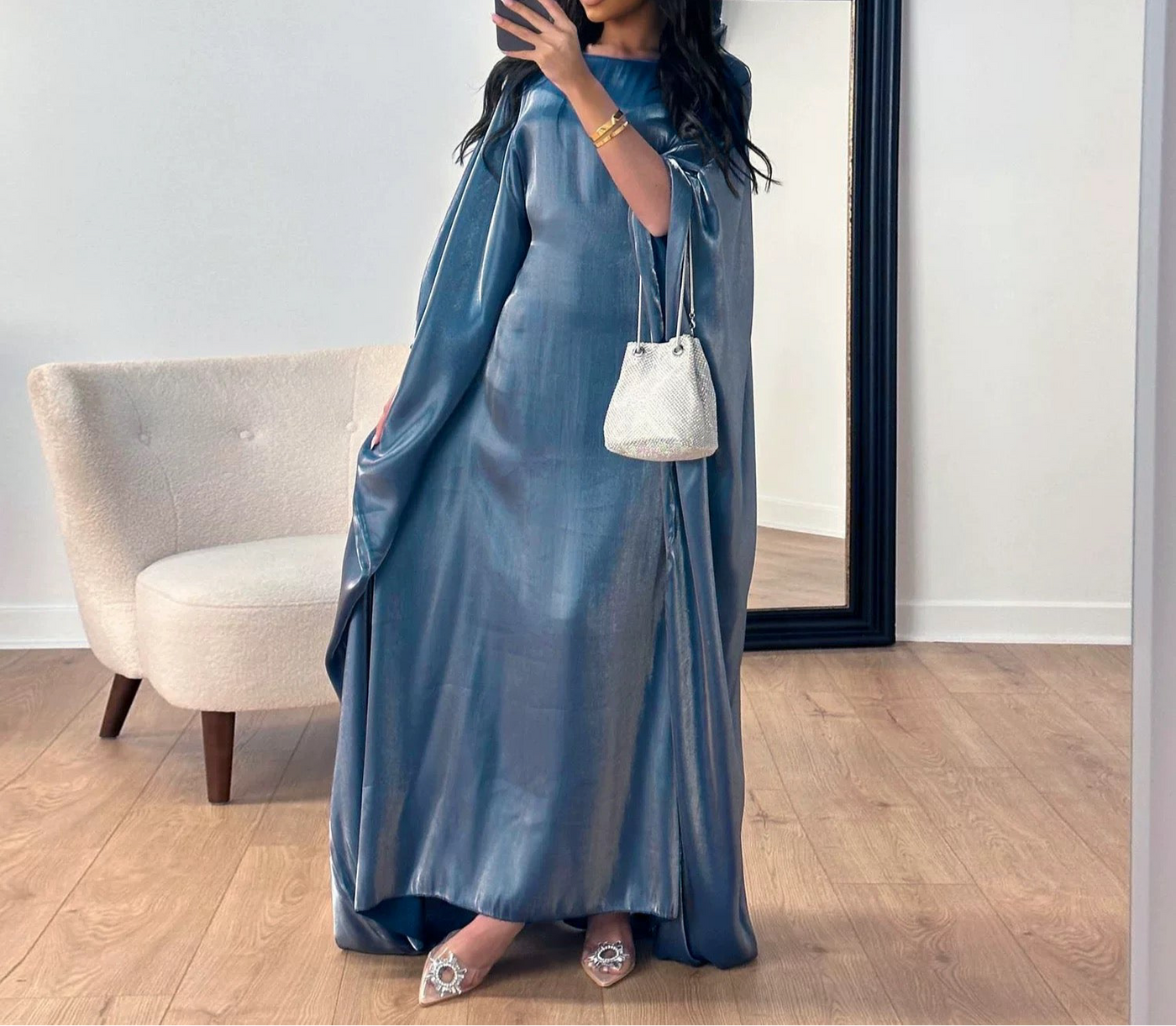 "SATIN NIGHTS" ABAYA