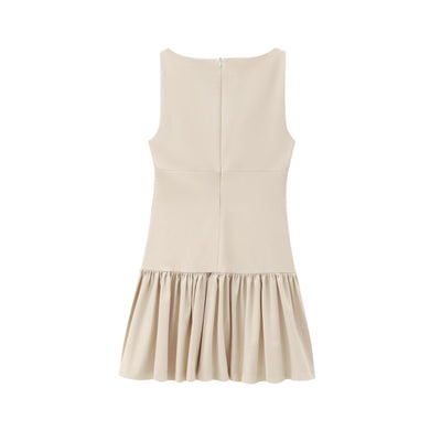 BOW DETAILS MINI DRESS