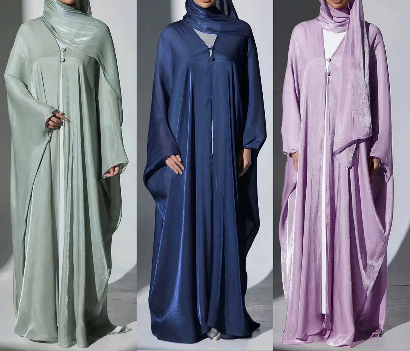 ELEGANTE ABAYA MIT TUCH