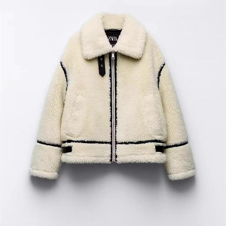 "FUR BIKER" JACKET