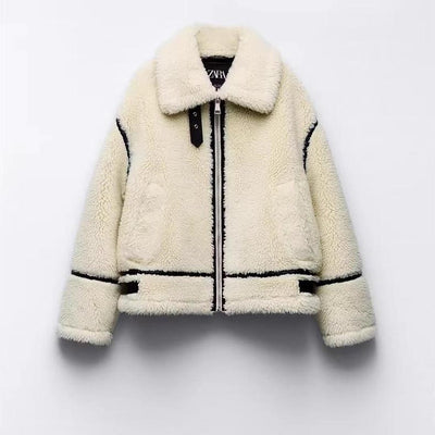 "FUR BIKER" JACKET