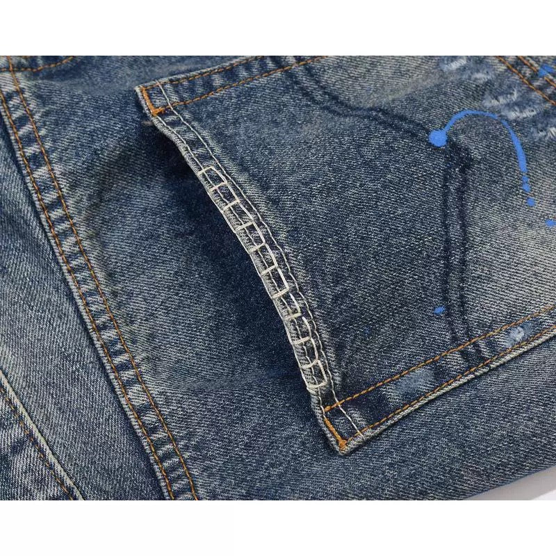 RIPPED FLARED DENIM