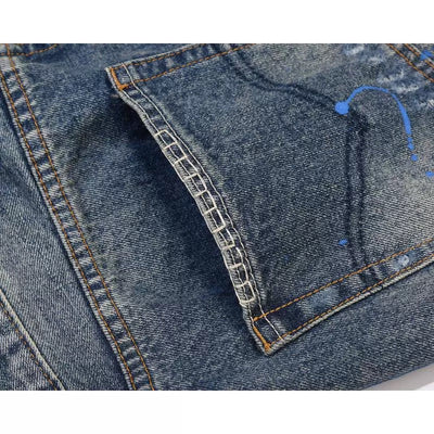 RIPPED FLARED DENIM