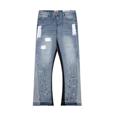 PAINTED FLARED JEANS