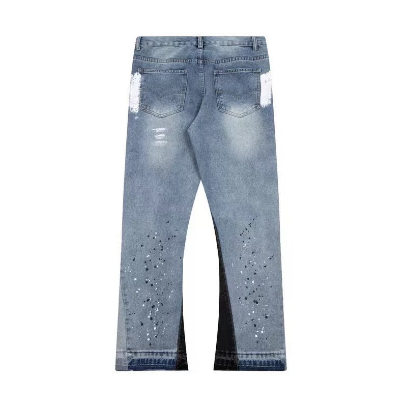 PAINTED FLARED JEANS