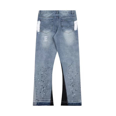 PAINTED FLARED JEANS