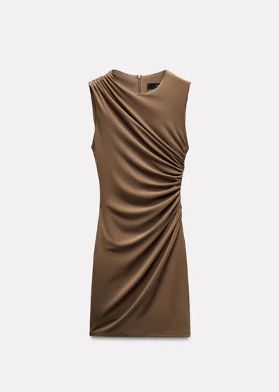 "RUCHED" SHORT DRESS