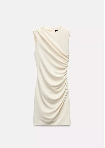 "RUCHED" SHORT DRESS